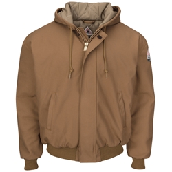 Bulwark Flame Resistant Insulated Hooded Jacket | Brown Duck 