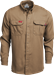 Lapco 5 oz FR Tecasafe® One Inherent Modern Uniform Shirt | Khaki - TCS5KH