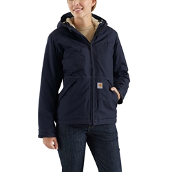 Women's Carhartt FR Full Swing Quick Duck Jacket - Dark Navy flame, resistant, retardant, work, ladies, frc