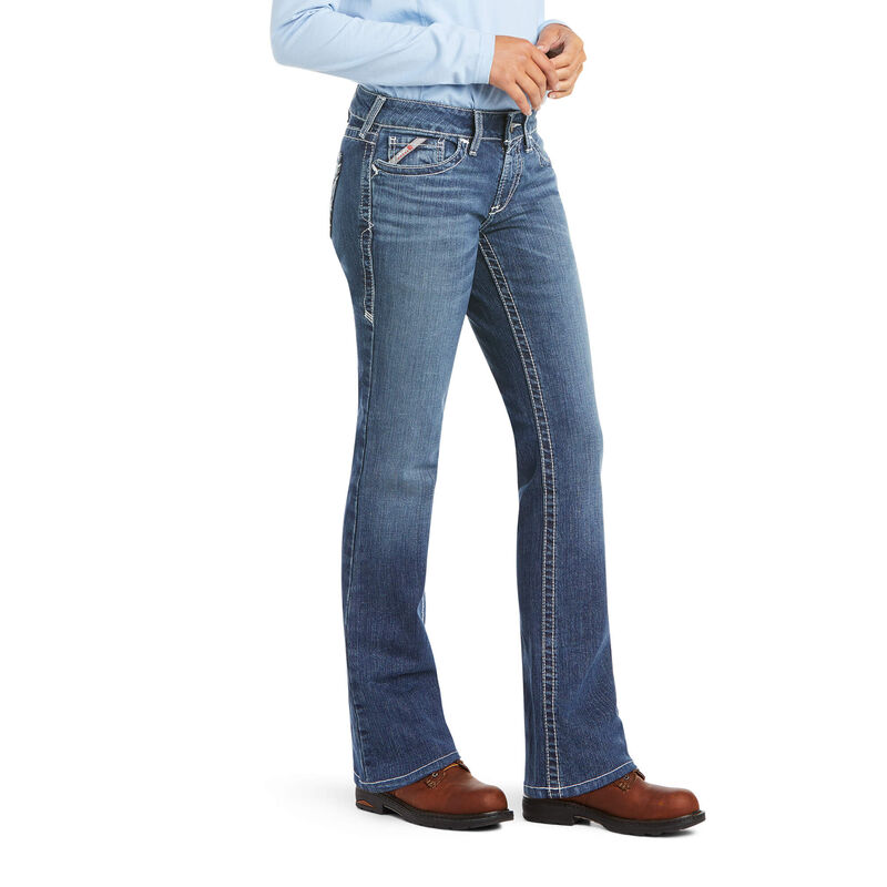 Women s Ariat FR Blue Jeans Boot Cut 10019544