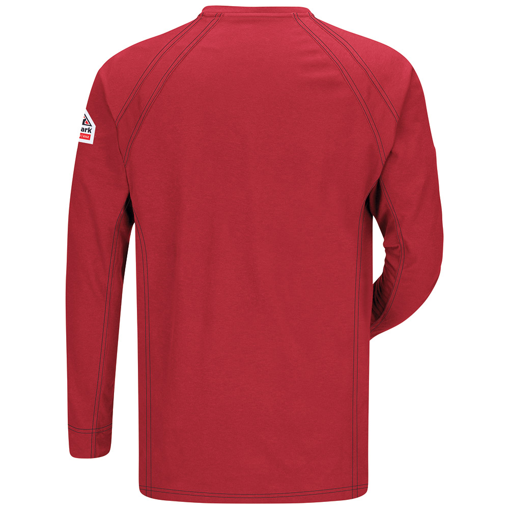 Red long best sale sleeve henley