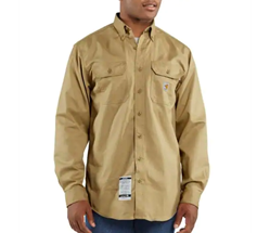 Carhartt Flame Resistant Classic Twill Shirt | Khaki 