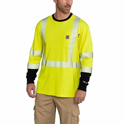 Carhartt Flame Resistant High-Visibility Force Long-Sleeve T-Shirt | Class 3 