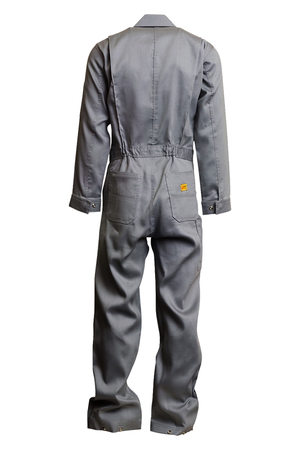 Lapco Men's 7oz Flame Resistant Light Gray Deluxe Coverall