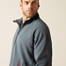 Men's Ariat FR Primo Fleece 2.0 1/4 Zip Sweater | Charcoal Gray - 10052096