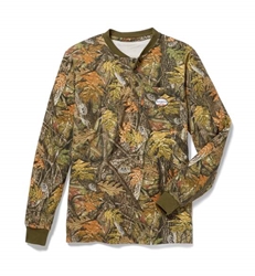 Rasco Flame Resistant Henley T-Shirt | Woodland Camo (CLOSEOUT) 